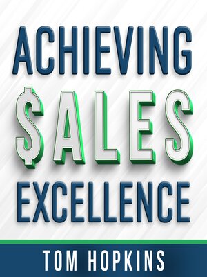 cover image of Achieving Sales Excellence